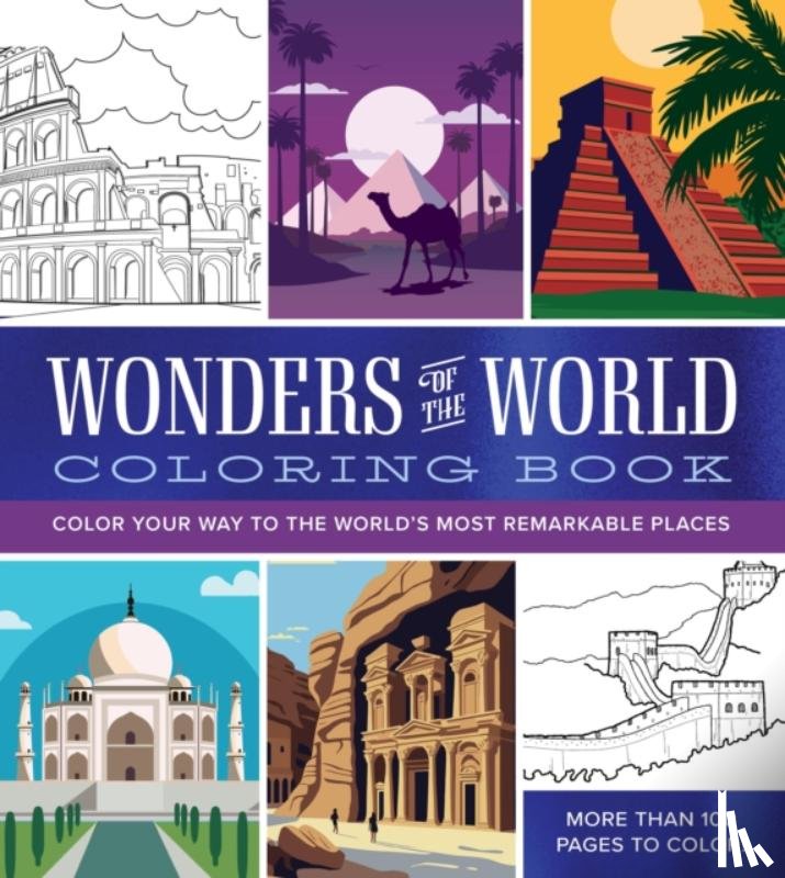 Editors of Chartwell Books - Wonders of the World Coloring Book