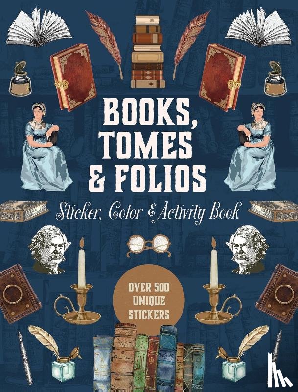 Editors of Chartwell Books - Books, Tomes & Folios Sticker, Color & Activity Book
