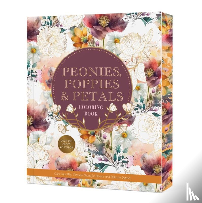 Editors of Chartwell Books - Peonies, Poppies & Petals Coloring Book