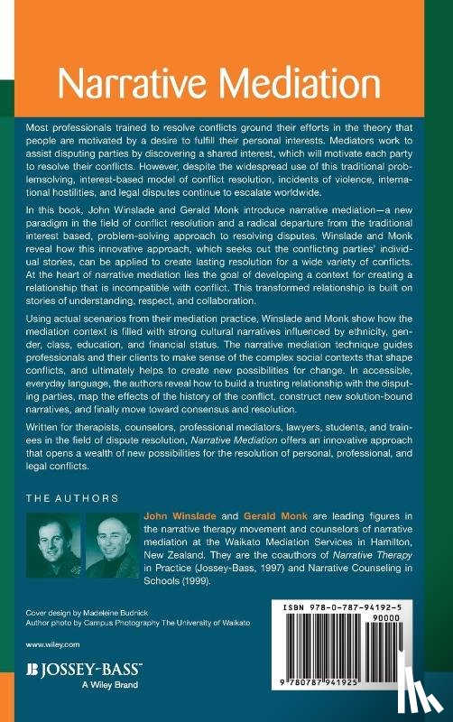 Winslade, John, Monk, Gerald D. - Narrative Mediation