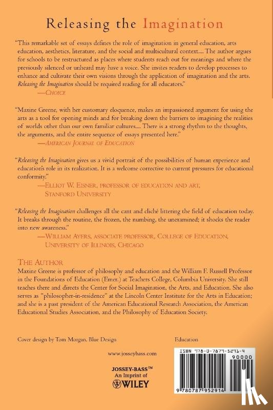 Greene, Maxine (Professor Teachers College - Releasing the Imagination