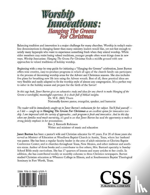 Burton, J. - Worship Innovations - Hanging the Greens for C