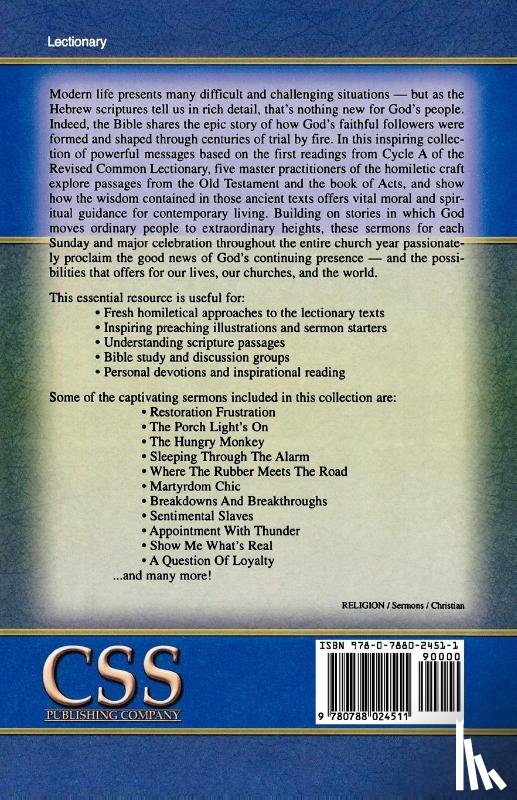 Everett, Tony S, Rhodes, Schuyler, Purdum, Stan - Sermons on the First Readings