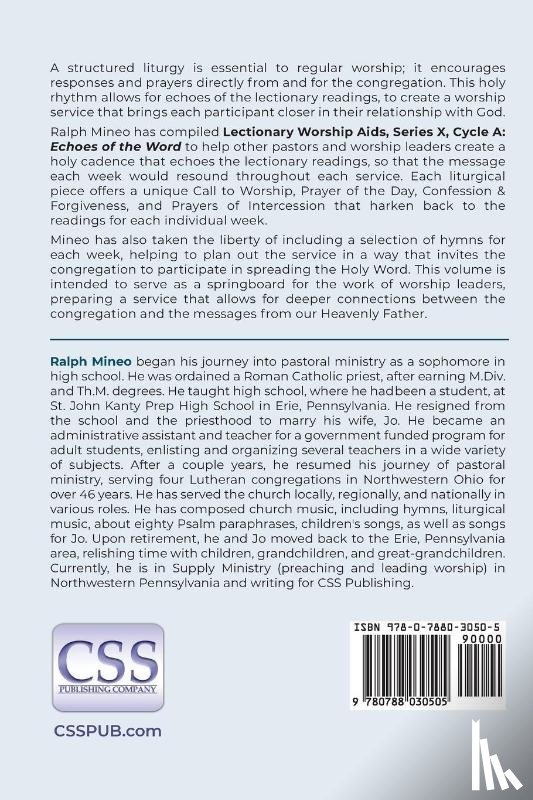 Mineo, Ralph J - Lectionary Worship Aids, Echoes of the Word