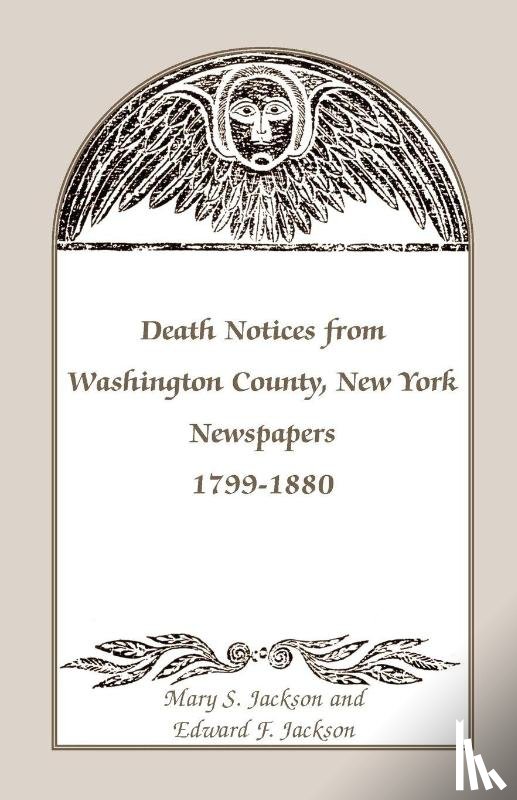 Jackson, Mary S, Jackson, Edward F - Death Notices from Washington County, New York, Newspapers, 1799-1880