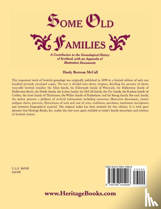 McCall, H B - Some Old Families