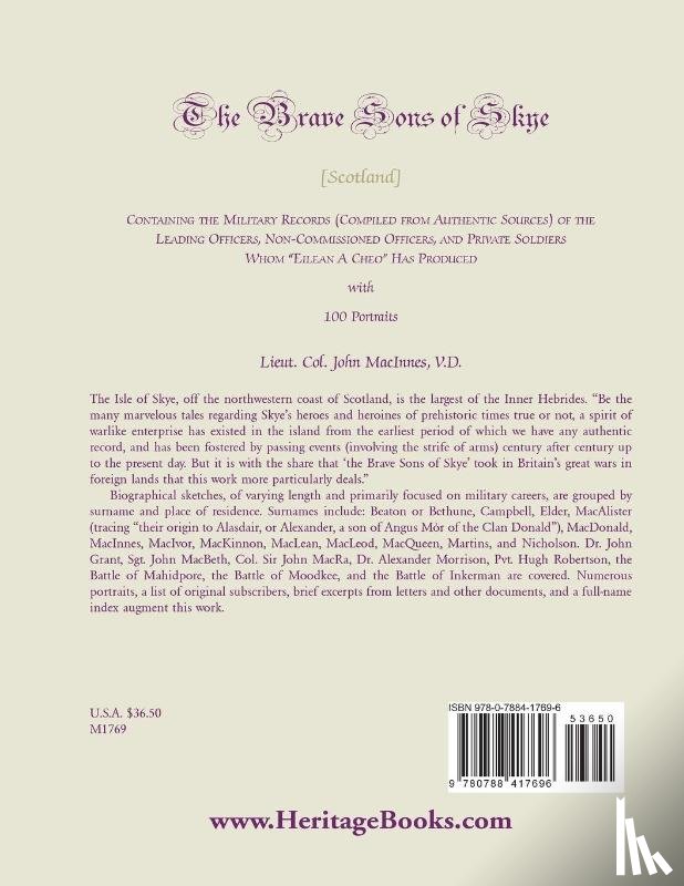 MacInnes, Lieut Col John - The Brave Sons of Skye [Scotland]