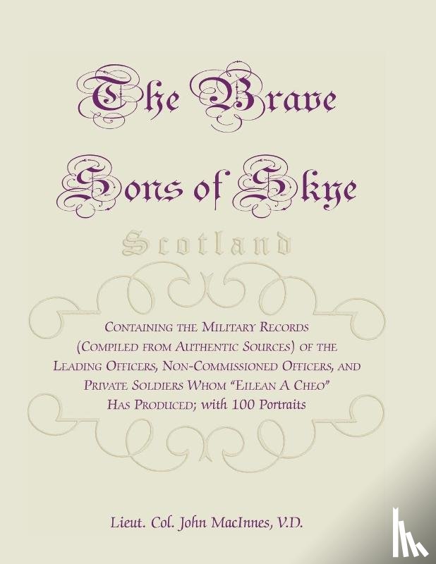 MacInnes, Lieut Col John - The Brave Sons of Skye [Scotland]