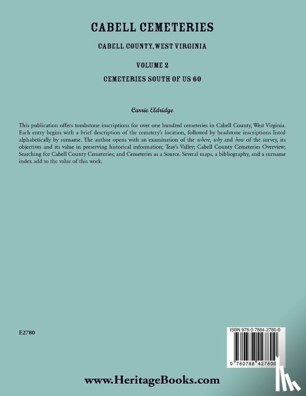 Eldridge, Carrie - Cabell Cemeteries