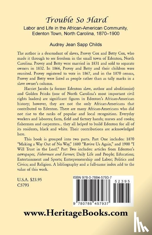 Childs, Audrey Jean Sapp - Trouble So Hard