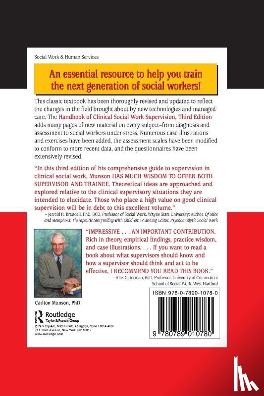 Munson, Carlton - Handbook of Clinical Social Work Supervision