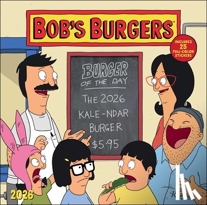 Twentieth Century Studios Inc - Bob's Burgers 2026 Wall Calendar (Includes Stickers)