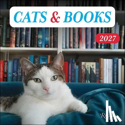 Rizzoli Universe - Cats & Books 2027 Wall Calendar