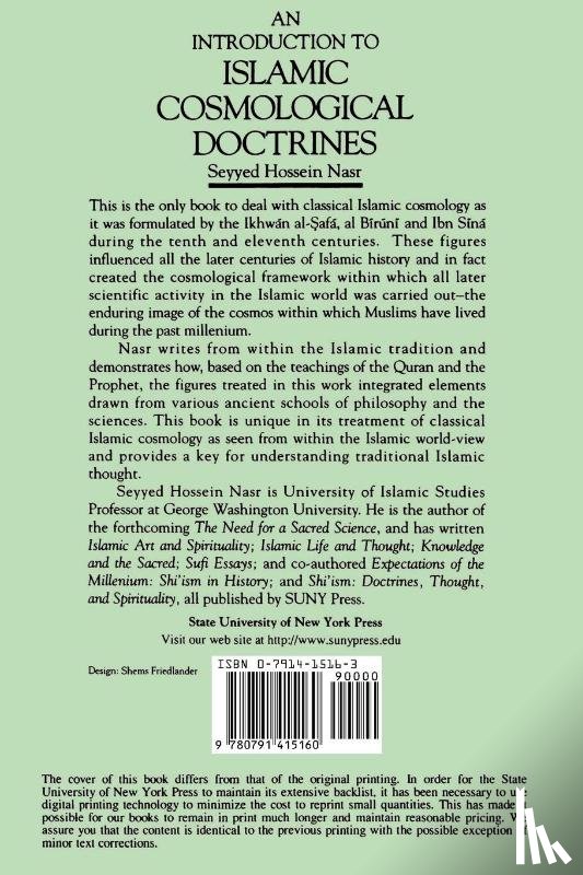 Nasr, Seyyed Hossein - An Introduction to Islamic Cosmological Doctrines