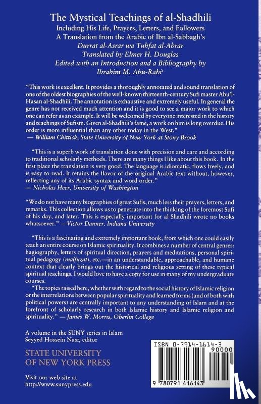 Douglas, Elmer H. - The Mystical Teachings of al-Shadhili