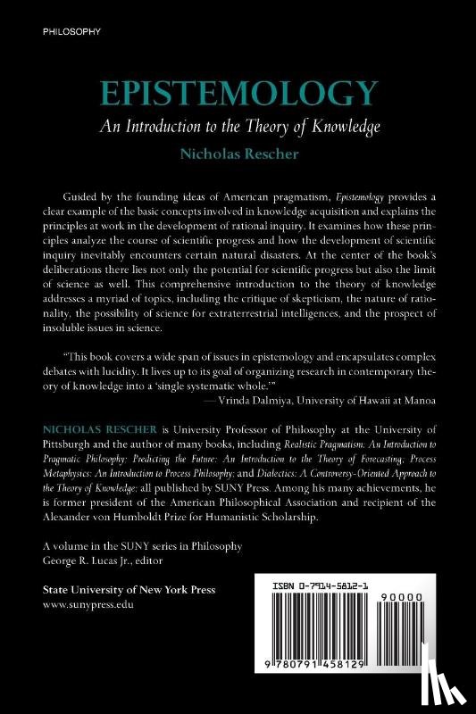 Rescher, Nicholas - Epistemology