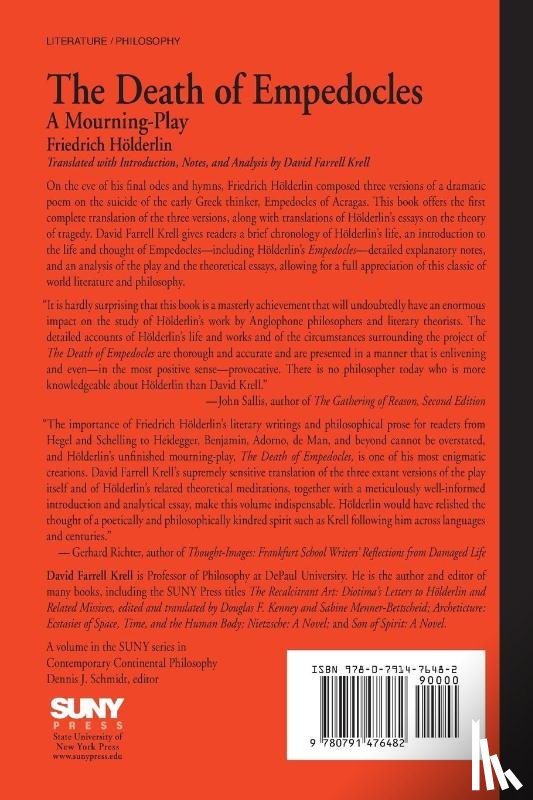 Hölderlin, Friedrich - The Death of Empedocles