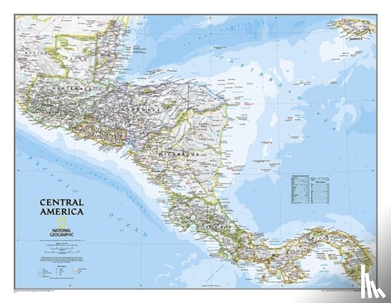 Maps, National Geographic - Central America Classic, Tubed