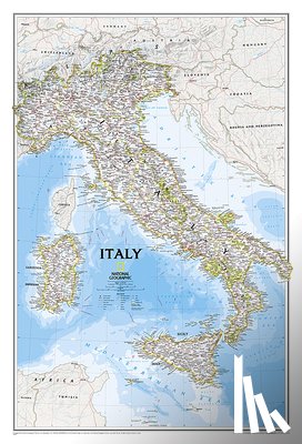 National Geographic Maps - National Geographic Italy Wall Map - Classic (23.25 X 34.25 In)