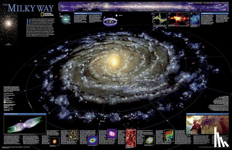 National Geographic Maps - National Geographic Milky Way Wall Map (31.25 X 20.25 In)