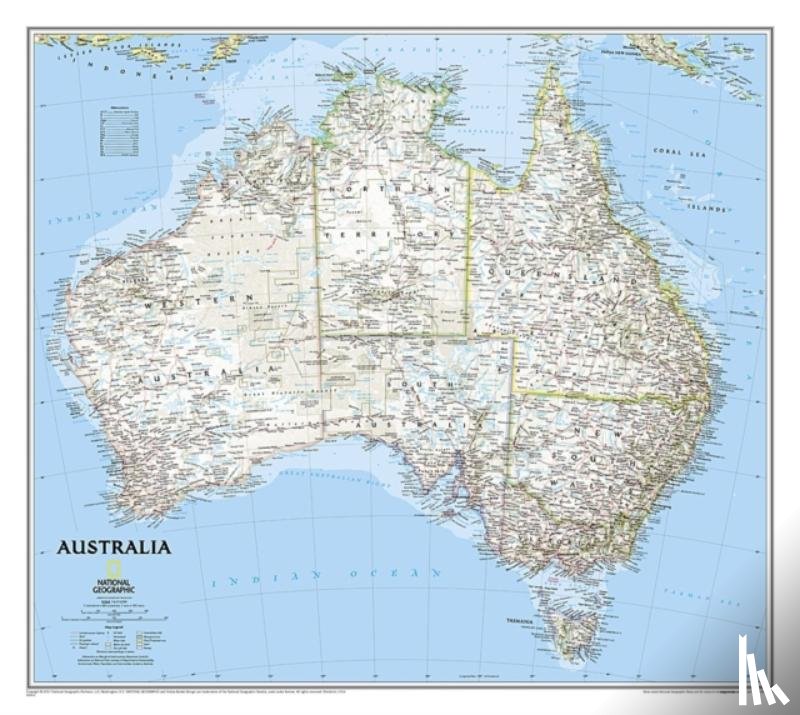 Maps, National Geographic - Australia Classic, Tubed