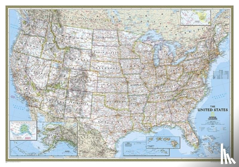 Maps, National Geographic - United States Classic, Tubed