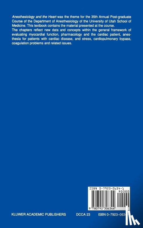  - Anesthesiology and the Heart