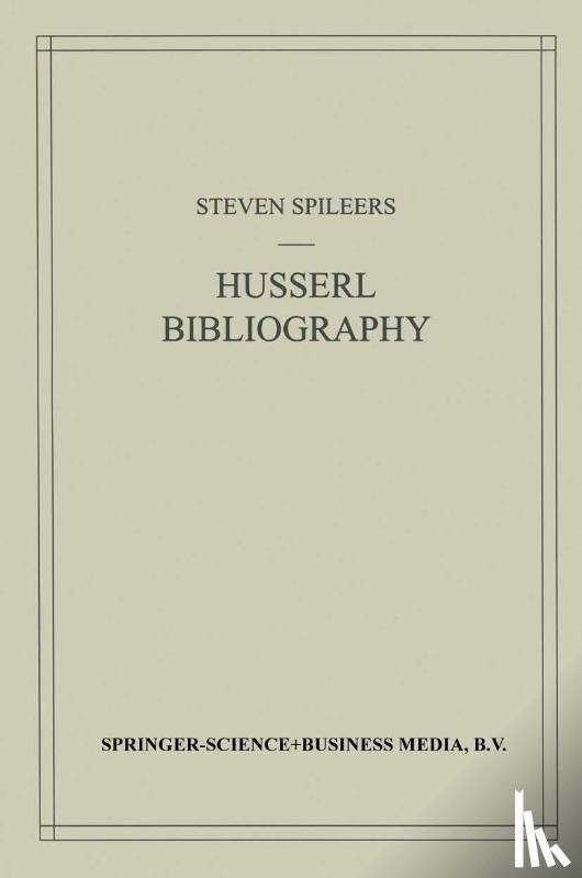  - Edmund Husserl Bibliography