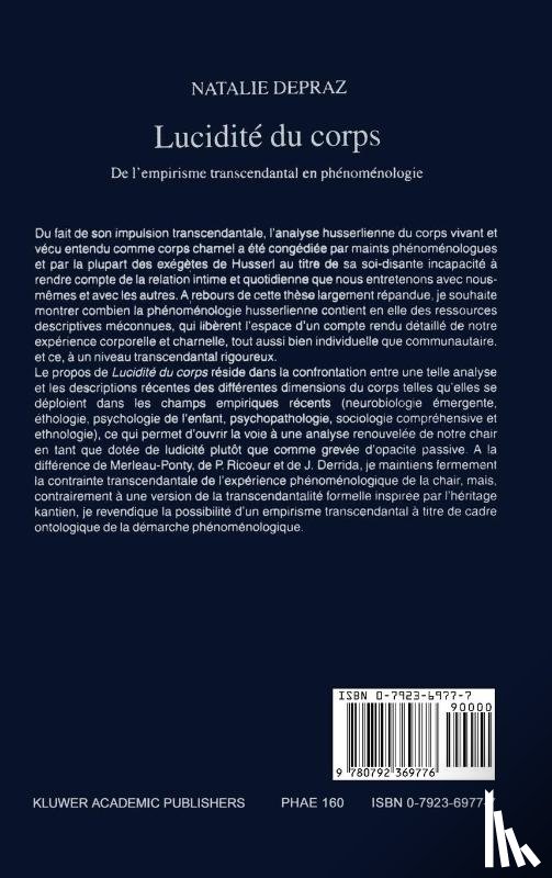 Depraz, N. - Lucidite du corps