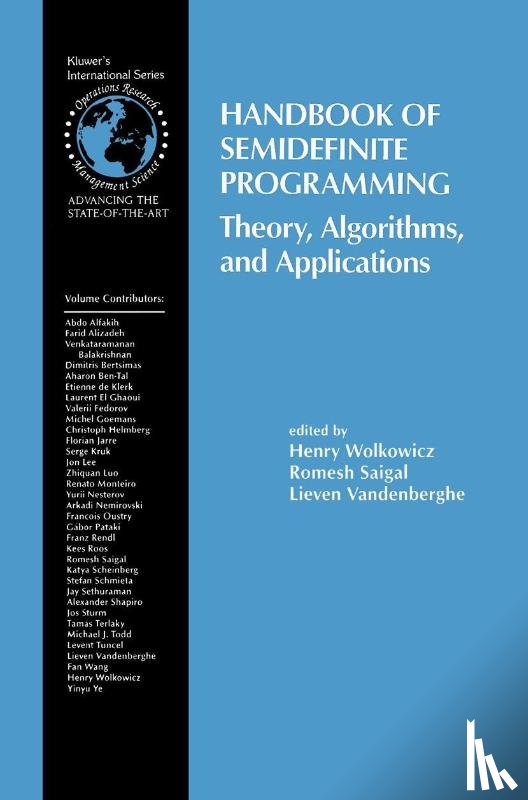  - Handbook of Semidefinite Programming