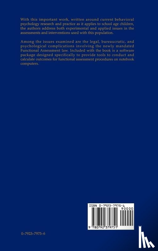 Ninness, H. A. Chris, Ozenne, Lisa, McCuller, Glen - School and Behavioral Psychology