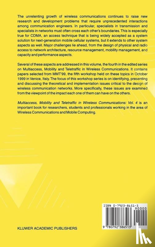 Ezio Biglieri, Luigi Fratta, Bijan Jabbari - Multiaccess, Mobility and Teletraffic in Wireless Communications: Volume 4