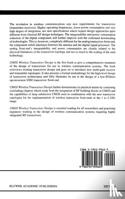 Jan Crols, Michiel Steyaert - CMOS Wireless Transceiver Design