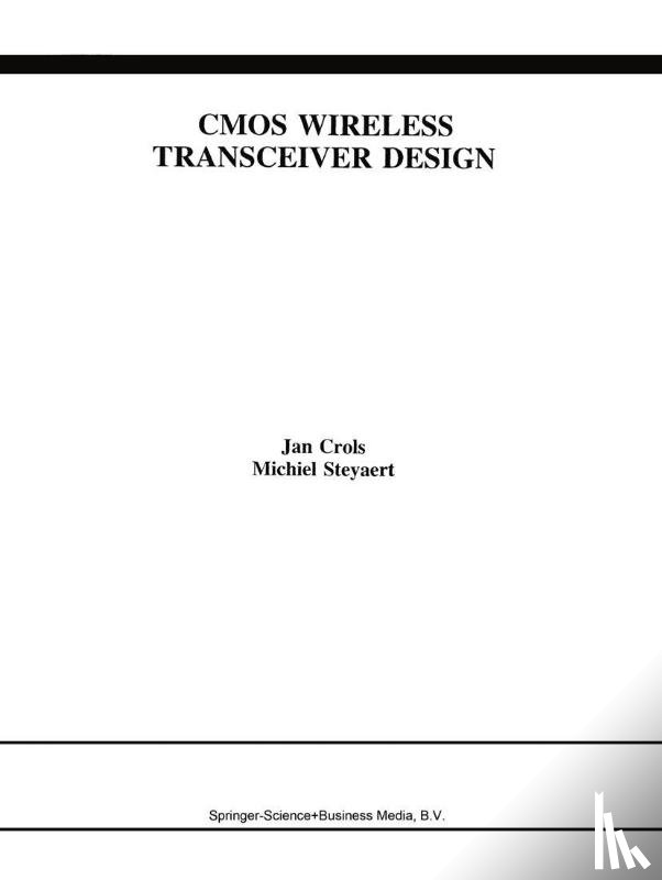 Jan Crols, Michiel Steyaert - CMOS Wireless Transceiver Design