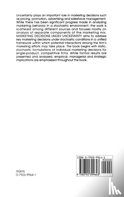 Dung Nguyen - Marketing Decisions Under Uncertainty
