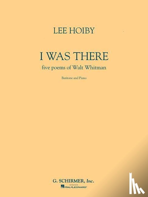  - I Was There, Baritone and Piano