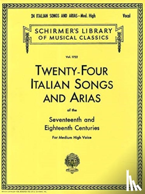  - 24 Italian Songs & Arias - Medium High Voice
