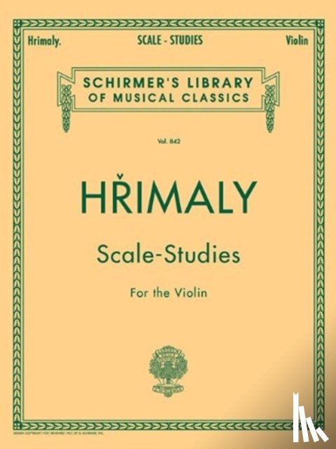 UNKNOWN - HRIMALY SCALE-STUDIES FOR THE VIOLIN