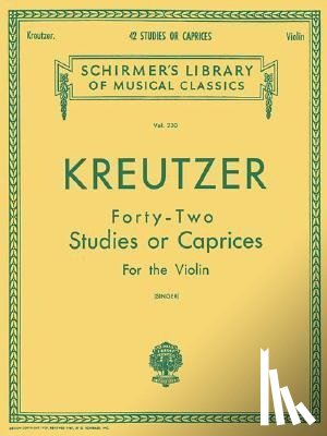 Kreutzer, Rodolphe - KREUTZER - 42 STUDIES OR CAPRI