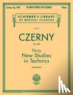 Czerny, Carl - 30 NEW STUDIES IN TECHNICS OP