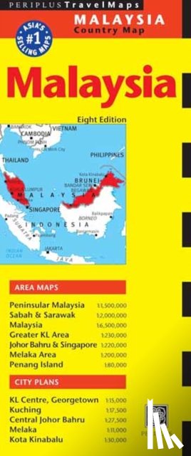 Periplus Editions - Malaysia Travel Map Eighth Edition