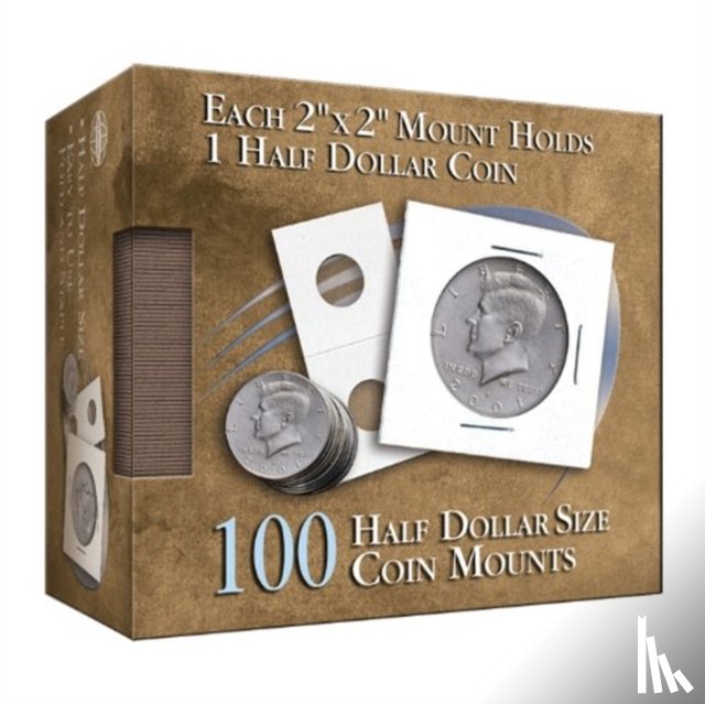 Whtiman - HALF DOLLAR 2X2 COIN MOUNTS CUBE 100 COU