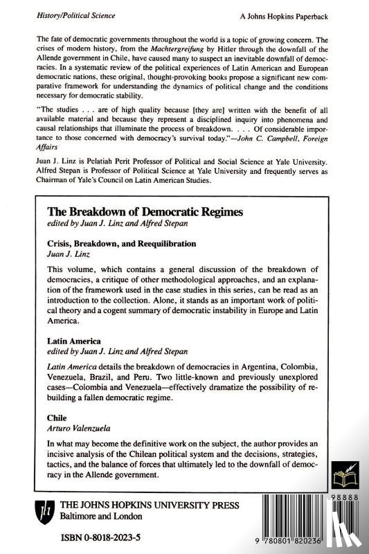  - The Breakdown of Democratic Regimes, Latin America