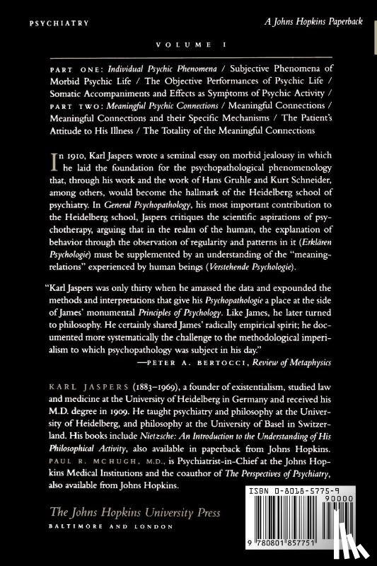 Jaspers, Karl - General Psychopathology