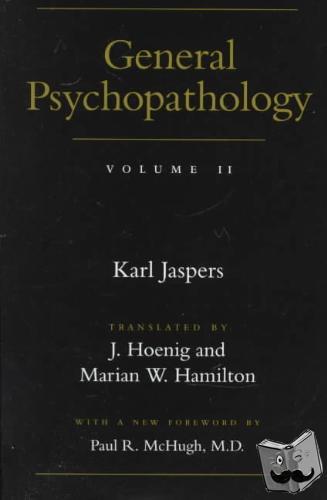 Jaspers, Karl - General Psychopathology