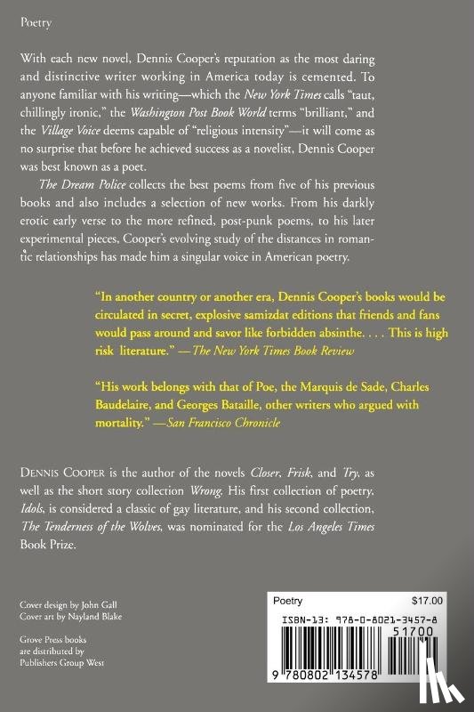 Cooper, Dennis - Cooper, D: Dream Police