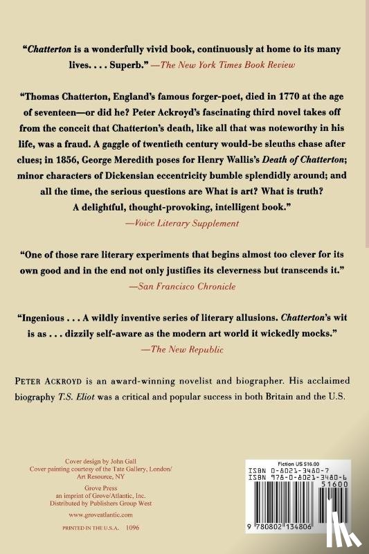 Ackroyd, Peter - Chatterton