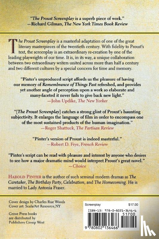 Pinter, Harold, Losey, Joseph, Bray, Barbara - Pinter, H: Proust Screenplay