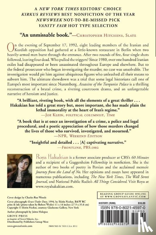 Hakakian, Roya - Hakakian, R: Assassins of the Turquoise Palace