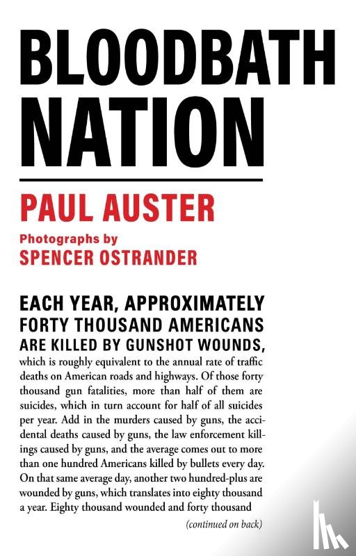 Auster, Paul - Auster, P: Bloodbath Nation